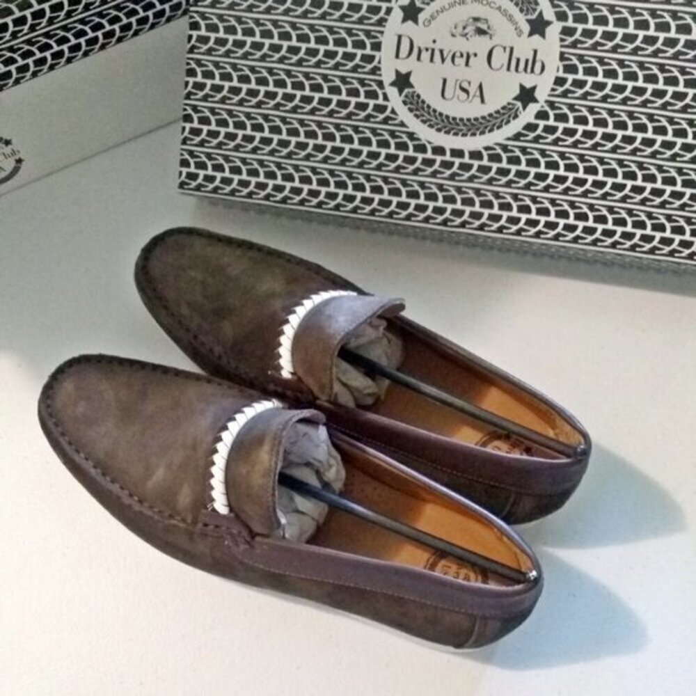 NIB Olive Suede - Moccasins Loafers Drivers 9.5 - Retail for $119